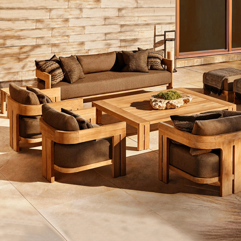 Outdoor Furniture Teak Wood - Niestandardowa Zestawienie Mebli Ogrodowych z Teaku,
