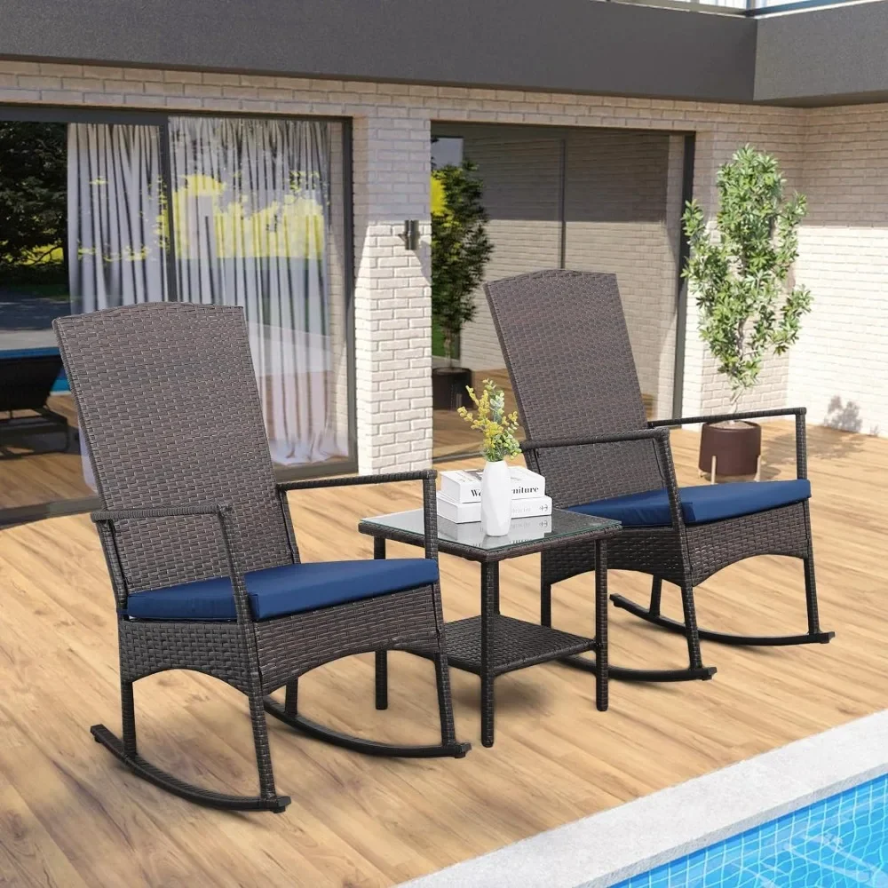 Outdoor Furniture Set Sale - # Wyprzedaż Krzesła bujane 3-częściowy zestaw