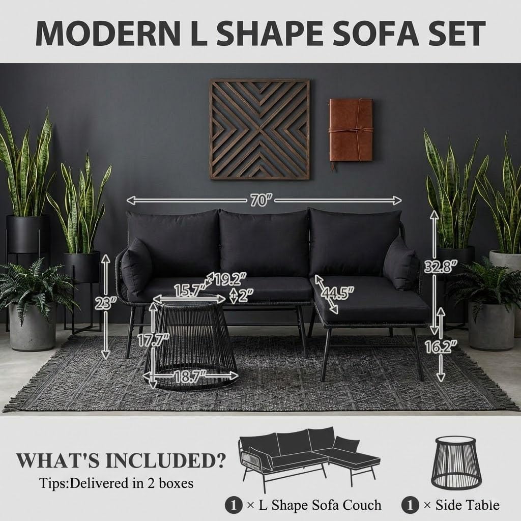 3-częściowy zestaw mebli ratta – Outdoor Furniture Rattan recenzja i cena