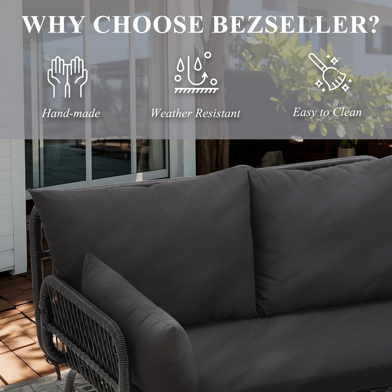 3-częściowy zestaw mebli ratta – Outdoor Furniture Rattan recenzja i cena