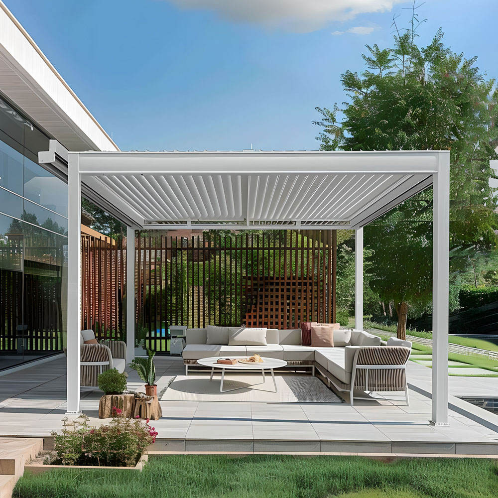Zewnętrzna pergola z lamelami, – Outdoor Furniture Gazebo recenzja i cena