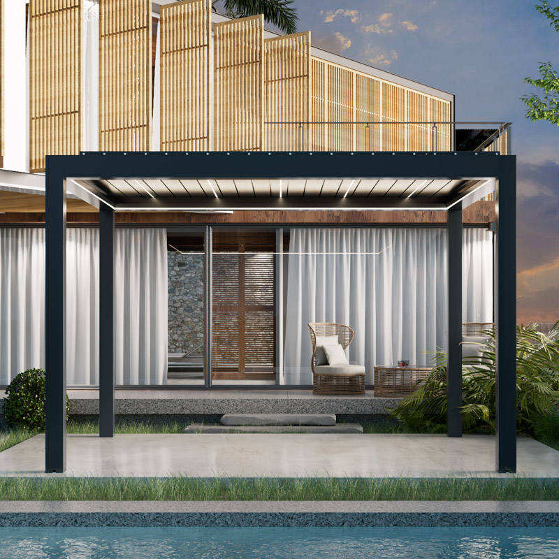 Zewnętrzna pergola z lamelami, – Outdoor Furniture Gazebo recenzja i cena