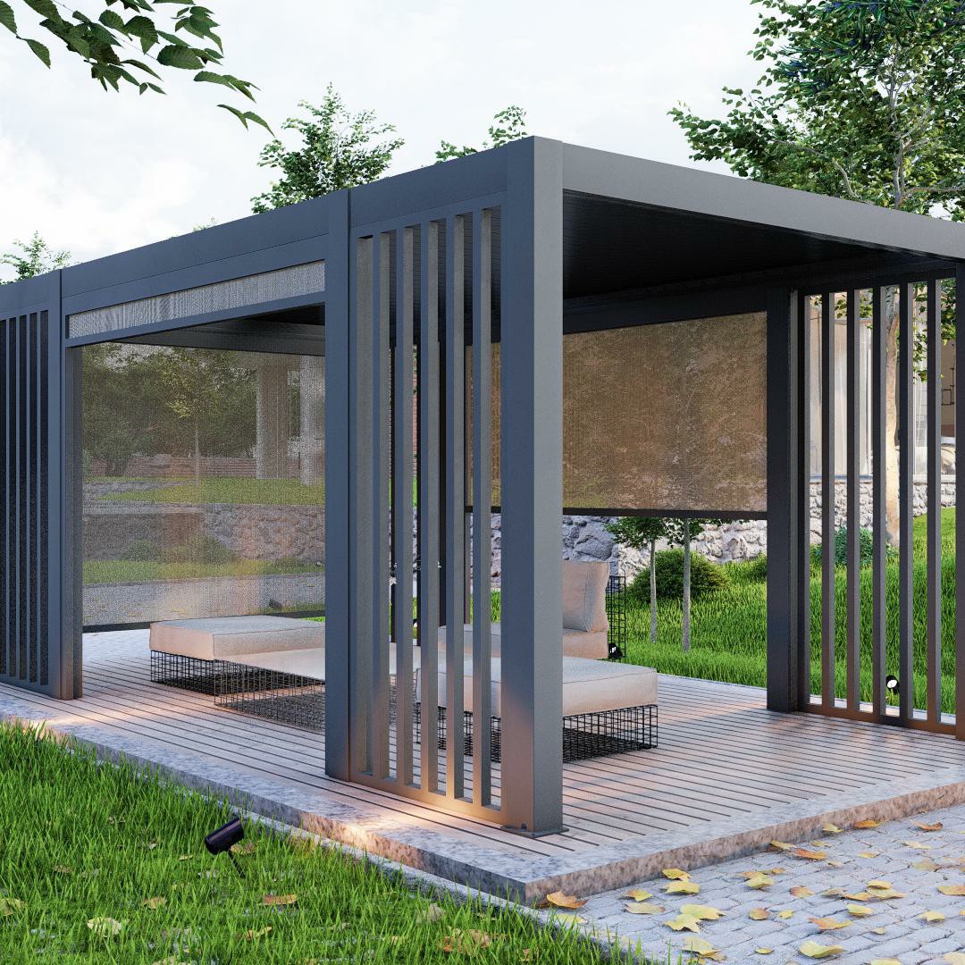 Zewnętrzny, zmotoryzowany, roz – Outdoor Furniture Gazebo recenzja i cena