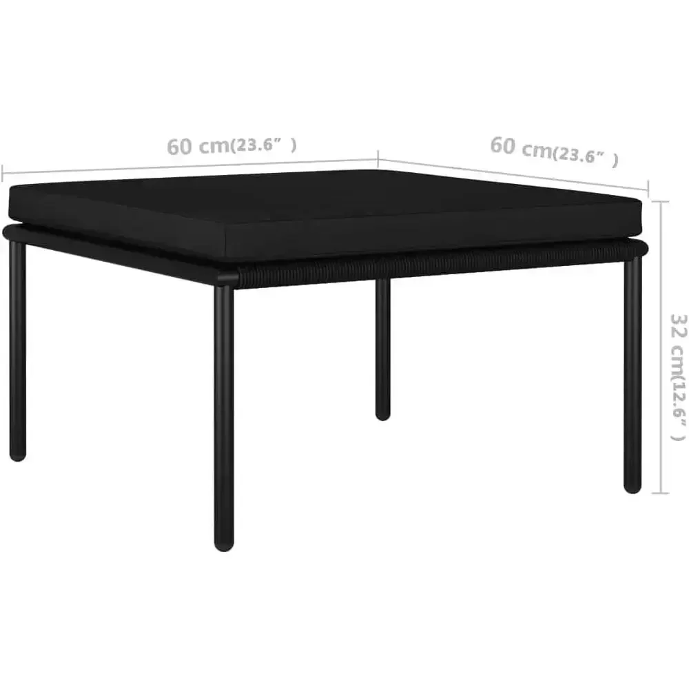 6-częściowy zestaw mebli ogrod – Outdoor Furniture Black recenzja i cena