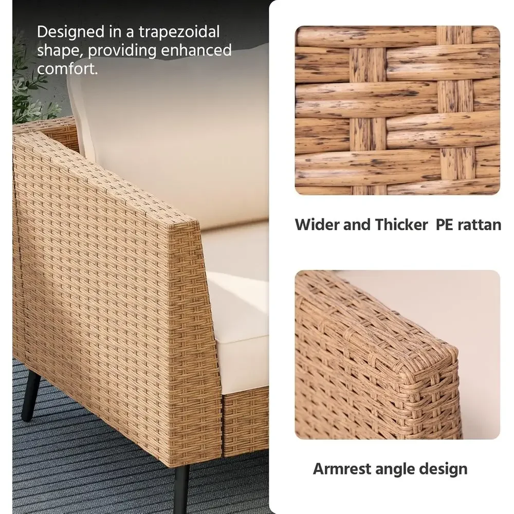 6-częściowy zestaw mebli ogrod – Outdoor Furniture With Storage For Cushions recenzja i cena