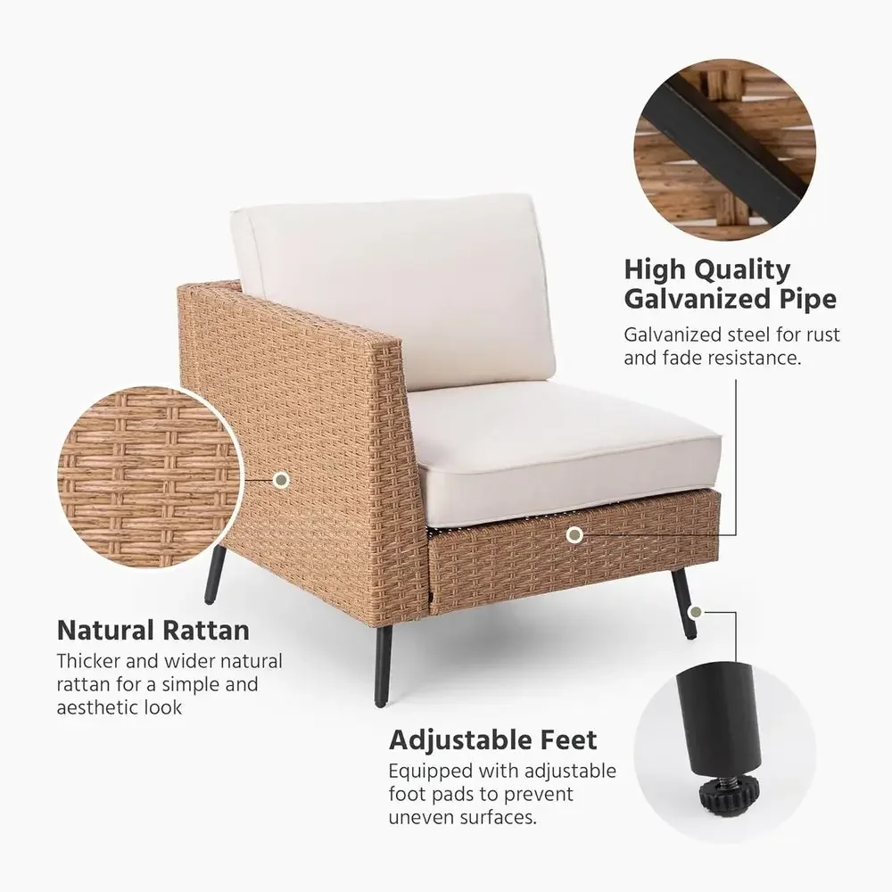 6-częściowy zestaw mebli ogrod – Outdoor Furniture With Storage For Cushions recenzja i cena