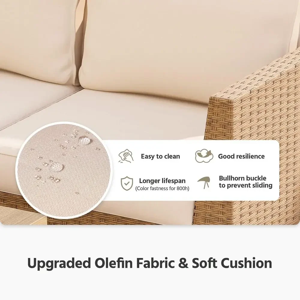 6-częściowy zestaw mebli ogrod – Outdoor Furniture With Storage For Cushions recenzja i cena