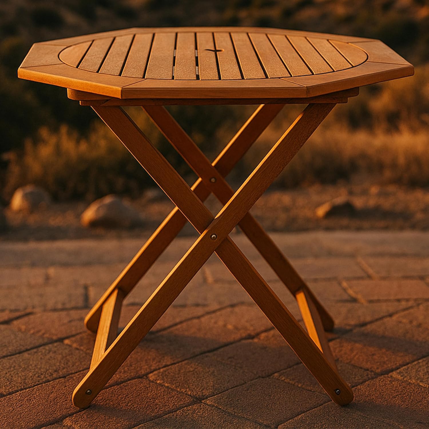 Składany stół ogrodowy z drewn – Outdoor Furniture Teak Wood recenzja i cena