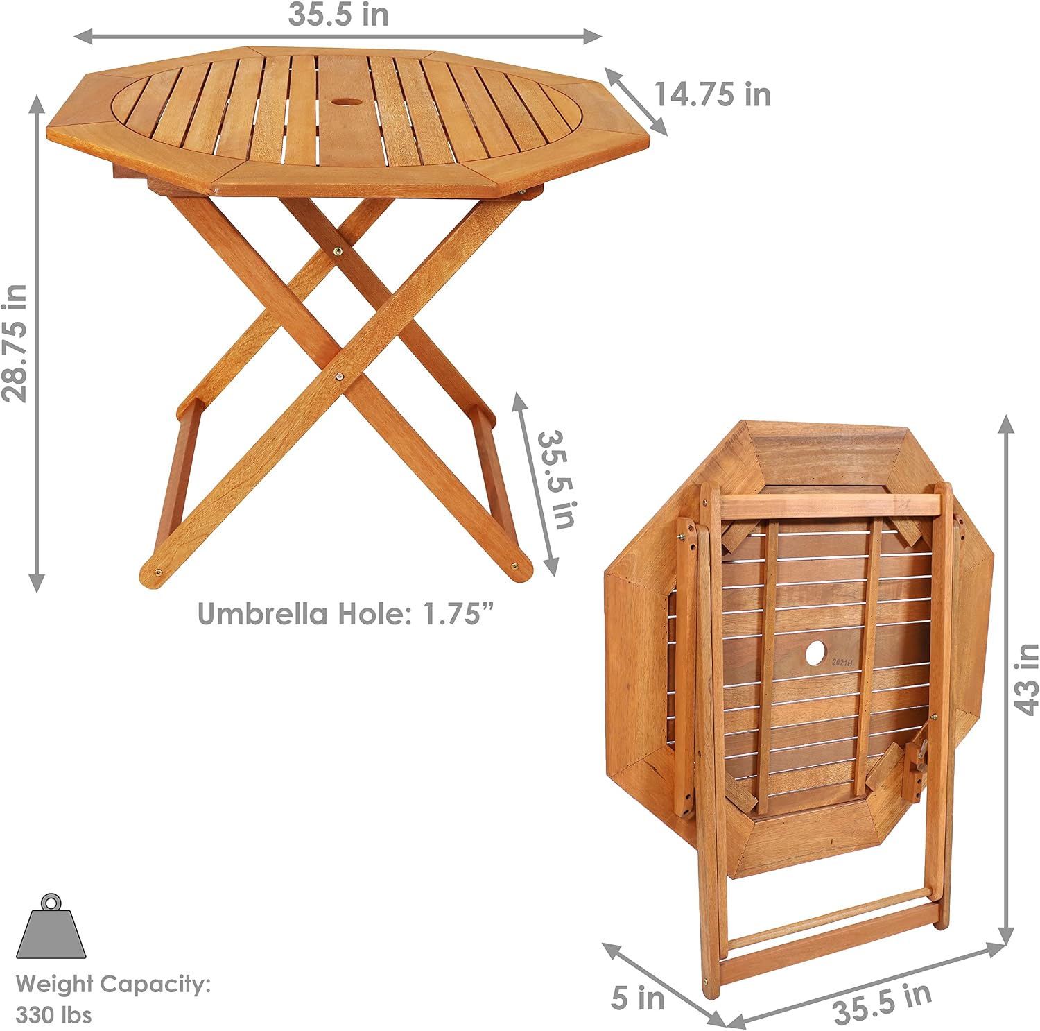 Składany stół ogrodowy z drewn – Outdoor Furniture Teak Wood recenzja i cena