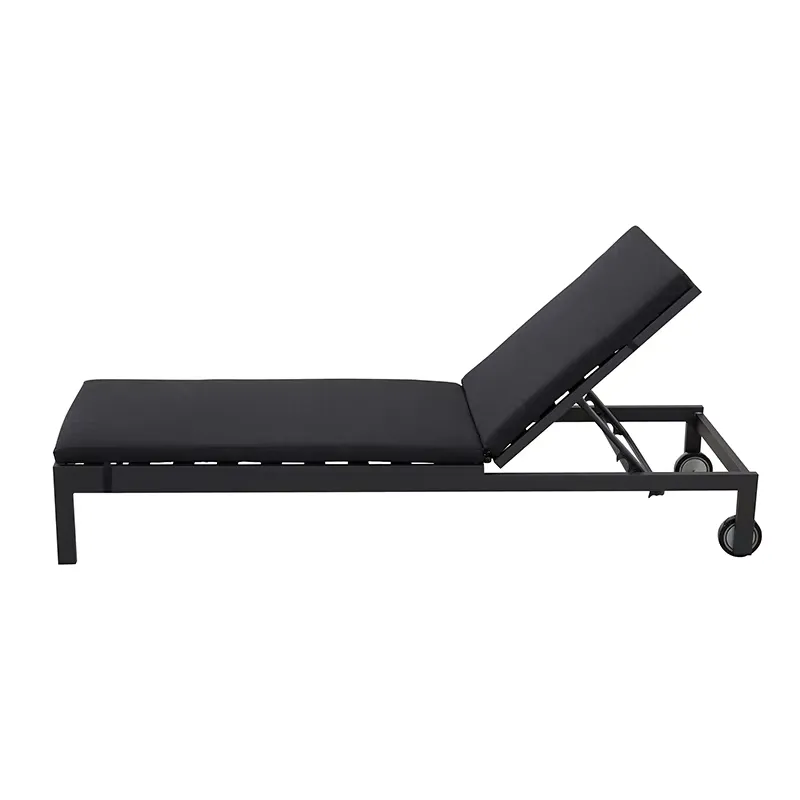 Nowoczesne czarne aluminiowe l – Outdoor Furniture Black recenzja i cena