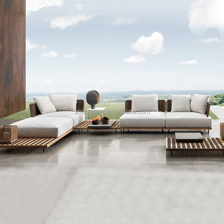 Nowoczesny zestaw sof ogrodowy – Outdoor Furniture Teak Wood recenzja i cena