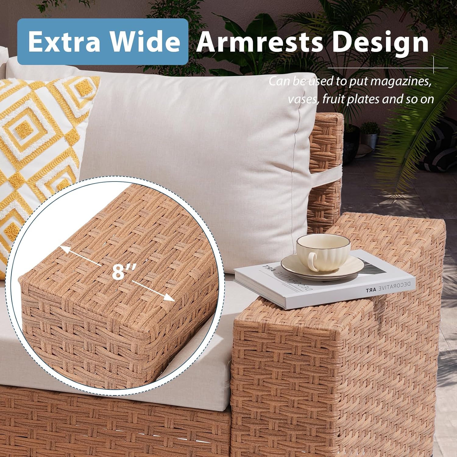 6-częściowy zestaw mebli ogrod – Outdoor Furniture Rattan recenzja i cena