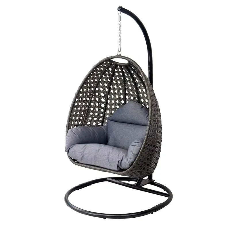 Fotel wiszący w kształcie jajk – Outdoor Furniture Black recenzja i cena