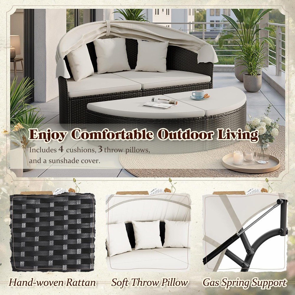 Meble ogrodowe z USA, okrągła  – Outdoor Furniture In Sale recenzja i cena