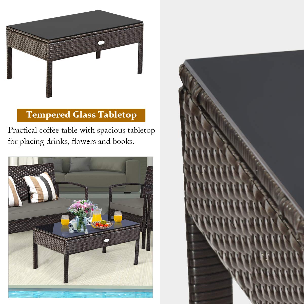 Zestaw mebli ogrodowych z wikl – Outdoor Furniture Table And Chairs recenzja i cena
