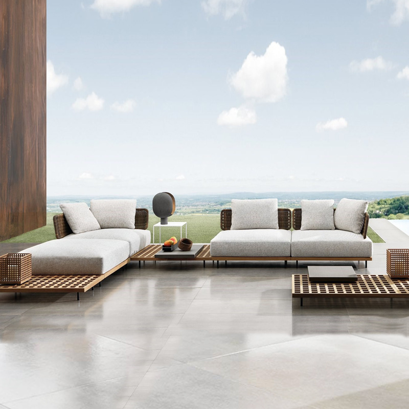Sofa ogrodowa na zewnątrz, meb – Outdoor Furniture Teak Wood recenzja i cena