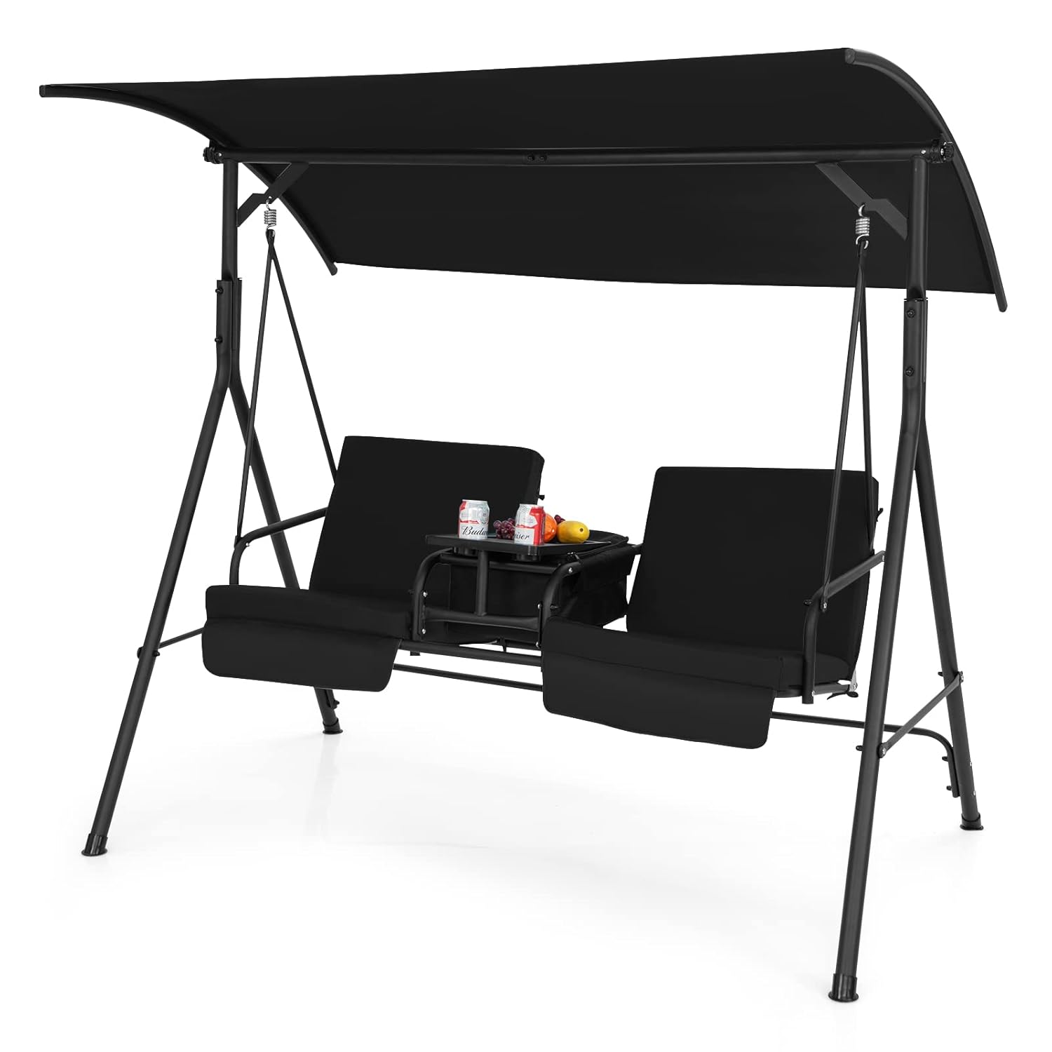 Huśtawka ogrodowa dla 2 osób,  – Outdoor Furniture With Storage For Cushions recenzja i cena
