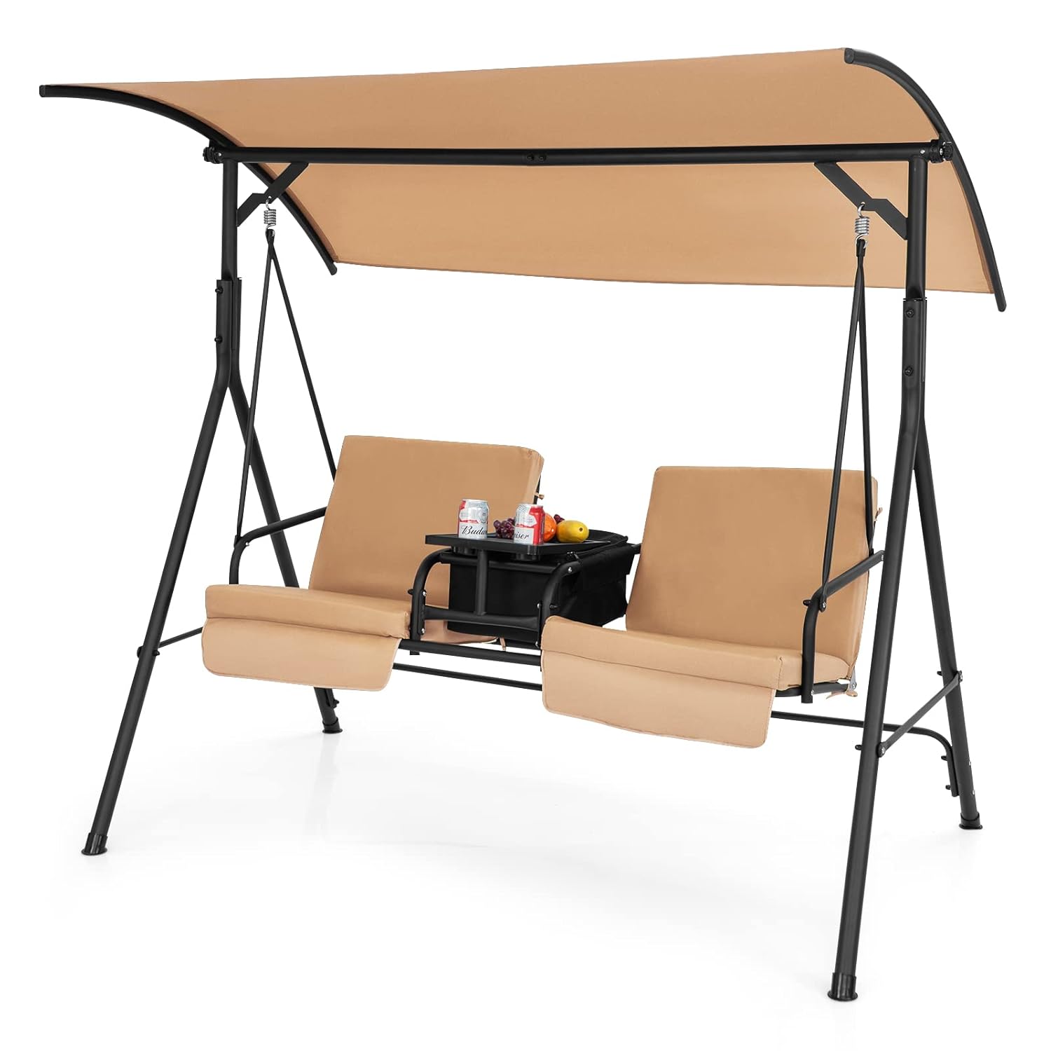 Huśtawka ogrodowa dla 2 osób,  – Outdoor Furniture With Storage For Cushions recenzja i cena