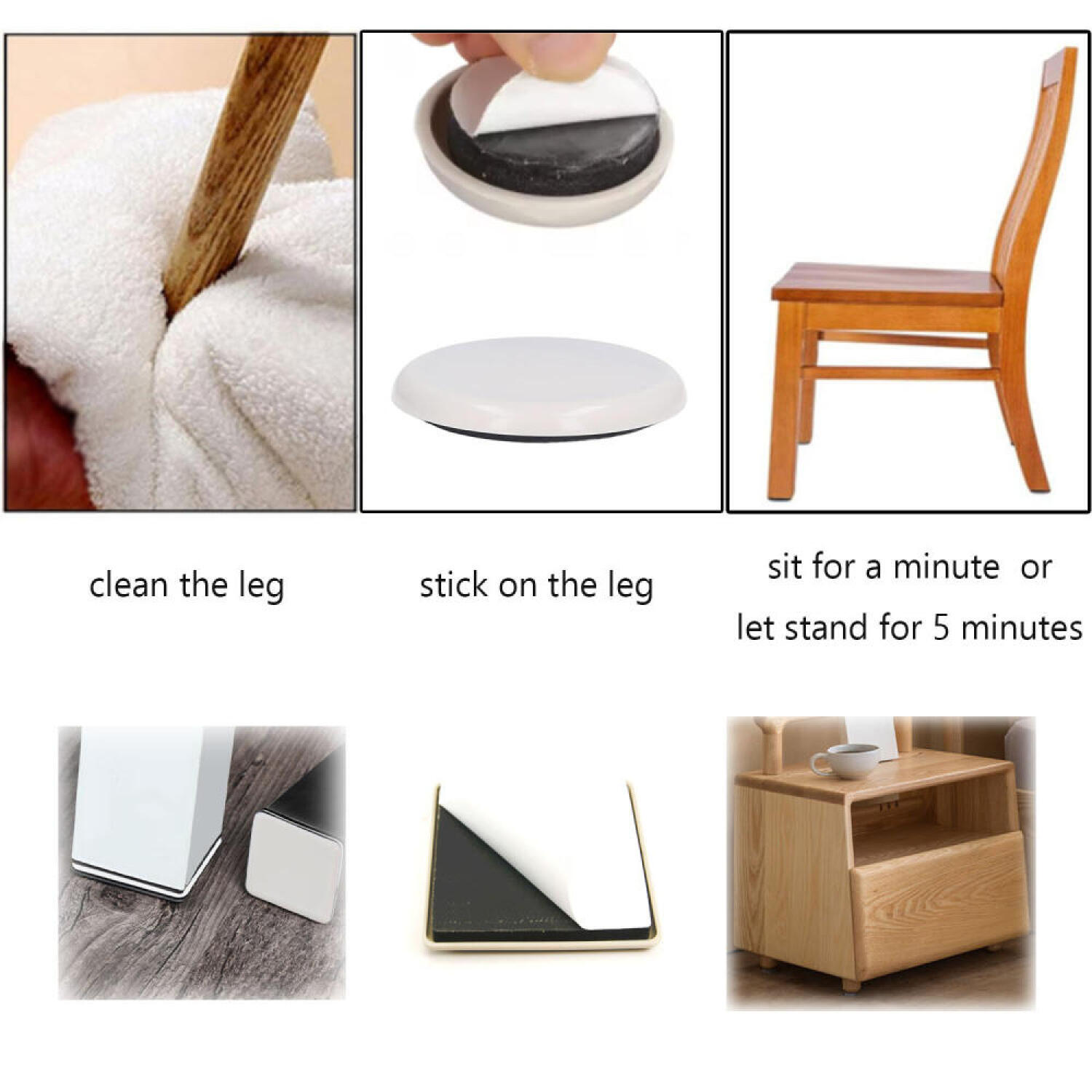 24/16/8/4 szt. Samoprzylepne p – Outdoor Furniture Leg Protectors recenzja i cena