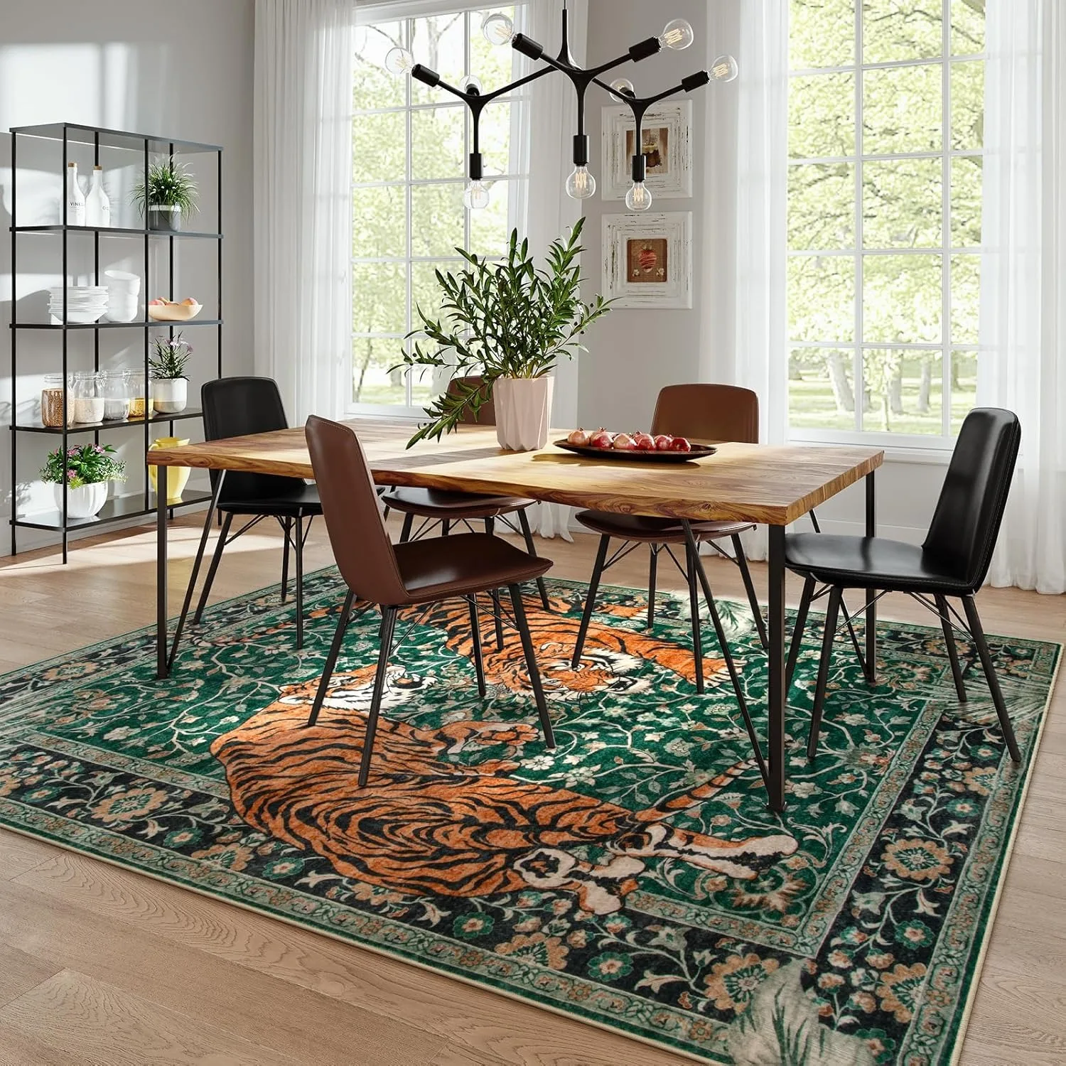 Dywan z motywem tygrysa dżungl – Outdoor Furniture Cafe recenzja i cena