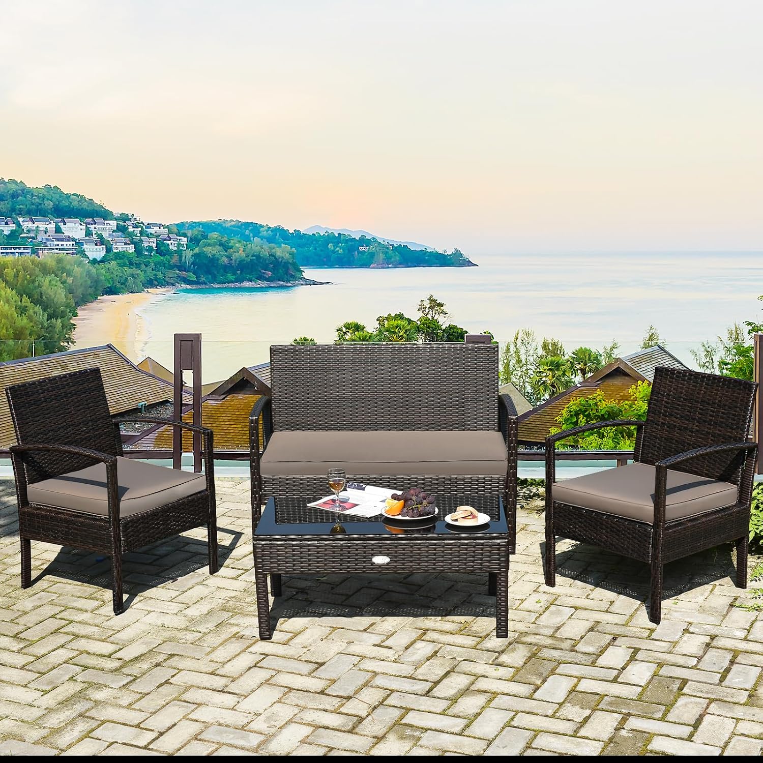 Zestaw mebli ogrodowych z wikl – Outdoor Furniture Table And Chairs recenzja i cena