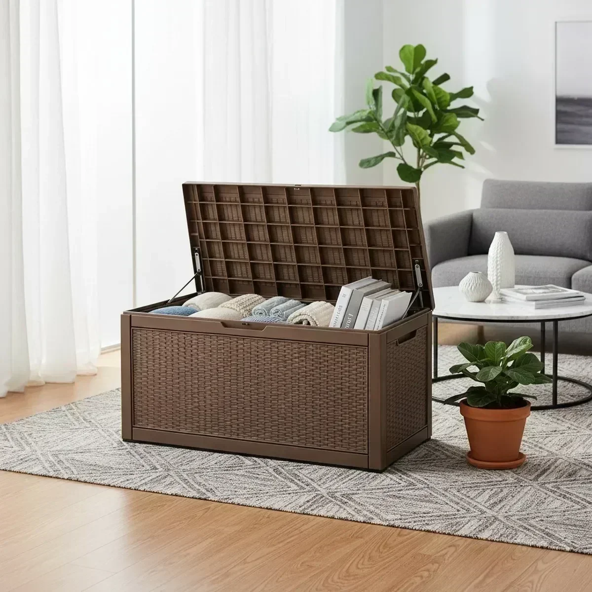 Duża ławka do przechowywania n – Outdoor Furniture With Storage For Cushions recenzja i cena