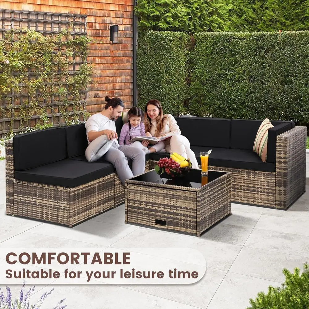 8-częściowy zestaw mebli ogrod – Outdoor Furniture With Storage For Cushions recenzja i cena